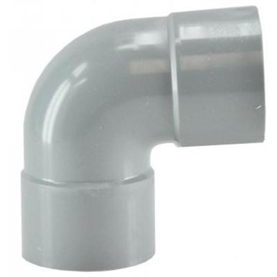 Afvoerbocht dubbele mof 32 mm 90 graden PVC
