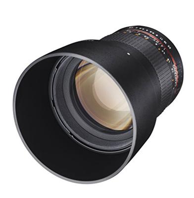 SAMYANG 881306 MF 85 mm F1,4 AS IF UMC voor Sony A - full-frame portretlens voor Sony A-mount, geschikt voor APS-C, handmatige focus, voor DSLR Sony camera's A99 II, A68, A77 II, A58, A99, A37