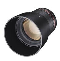 SAMYANG 881306 MF 85 mm F1,4 AS IF UMC voor Sony A - full-frame portretlens voor Sony A-mount, geschikt voor APS-C, handmatige focus, voor DSLR Sony camera's A99 II, A68, A77 II, A58, A99, A37 - thumbnail