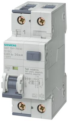 Siemens 5SU13546KK16 Aardlekschakelaar/zekeringautomaat 2-polig 16 A 0.03 A 230 V Siemens 5SU13546KK16 Aardlekschakelaar/zekeringautomaat 2-polig 16 A 0.03 A 230 V