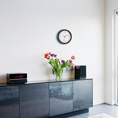 TFA Dostmann 60.3547.20 Wandklok Zendergestuurd 22.3 cm x 7 cm Petrol, Groen