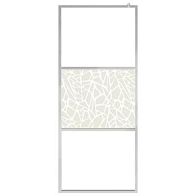Inloopdouchewand met stenenmotief 90x195 cm ESG-glas - thumbnail