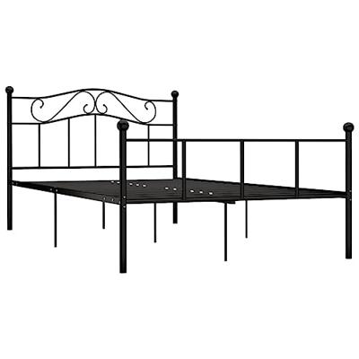 Bedframe metaal zwart 120x200 cm