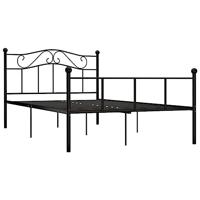 Bedframe metaal zwart 120x200 cm - thumbnail