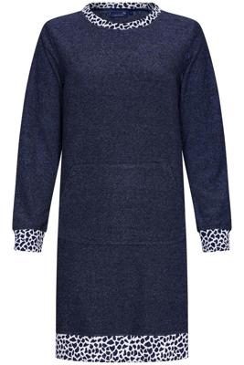 Badstof nachtblauw nachthemd Rebelle Badstof nachtblauw nachthemd Rebelle