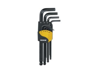 Proxxon Micromot Inbus Haakse schroevendraaierset 1.5 mm, 2 mm, 2.5 mm, 3 mm, 4 mm, 5 mm, 6 mm, 8 mm, 10 mm 9-delig