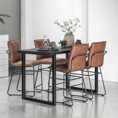 DTP Home Bartafel 'Beam' Teakhout, 150 x 80cm, kleur Zwart