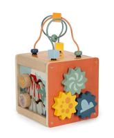 Small Foot - houten activiteitenkubus motoriekspiraal dino - thumbnail