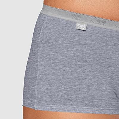 Basic boxershort dames katoen - Vrouwen onderbroek kort pijpje - 44 - Grijs | Dames boxer - Onderbroek - Ondergoed - 44 - Onderbroek - Ondergoed -