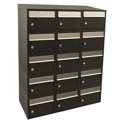 Stoer! Brickset 3-Breed, 5-Hoog Met Dak Zwart - 40215070_3x5d