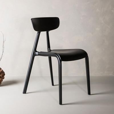 Nohr Eetkamerstoel 'Ziyad' Kunststof, kleur Zwart Nohr Eetkamerstoel 'Ziyad' Kunststof, kleur Zwart