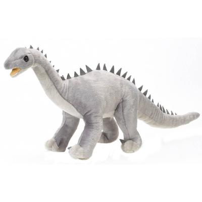 Wild Republic knuffel Dinosauria Diplodocus 71 cm pluche grijs