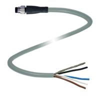 Pepperl+Fuchs 322458 Sensor/actuator connector, geassembleerd Aantal polen (sensoren): 4 5 m 1 stuk(s) - thumbnail