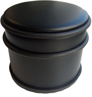 Deurstopper BRASQ met rubberen ringen zwart