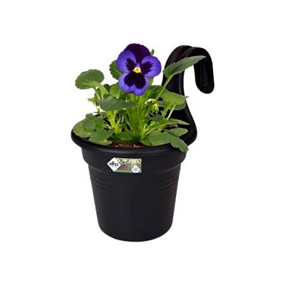 Elho green basics hangpot 18 cm zwart - thumbnail