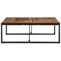 Salontafel 100x100x35 cm massief ruw mangohout - thumbnail