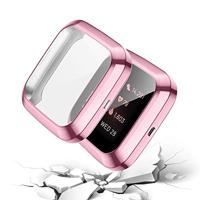 Fitbit Versa 2 Soft TPU case (volledig beschermd) - Roze - thumbnail