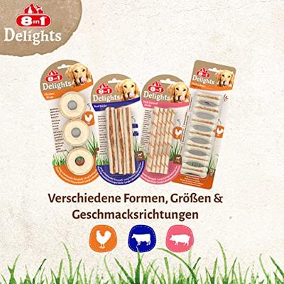 8in1 Delights chicken bones XS hondensnacks 1 x 21 stuks 8in1 Delights chicken bones XS hondensnacks 1 x 21 stuks