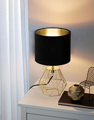 Eglo TafellampCarlton 2 goud met zwart - 95788