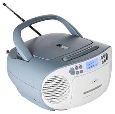 Reflexion RCR2260BL Radio/CD-speler VHF (FM) AUX, CD, Cassette Blauw-wit