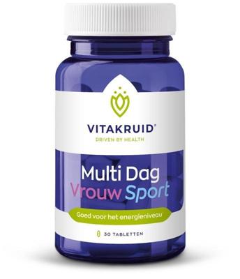 Vitakruid Multi Dag Vrouw Sport 100% Vegan 30