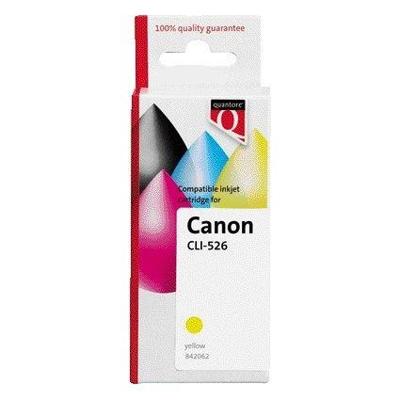 Inktcartridge Quantore alternatief tbv Canon CLI-526 geel Inktcartridge Quantore alternatief tbv Canon CLI-526 geel