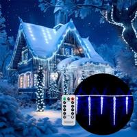 Kerst ijspegels 40 LED's 10.4m blauw - thumbnail