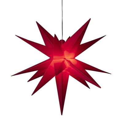 Konstsmide 5971-550 Kerstster Ster Warmwit LED Rood Energielabel: G (A - G)