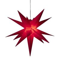Konstsmide 5971-550 Kerstster Ster Warmwit LED Rood Energielabel: G (A - G) - thumbnail