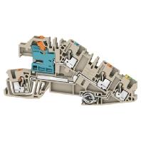 Weidmüller 2668950000 Installatie-etageklem Steekaansluiting Beige 50 stuk(s)