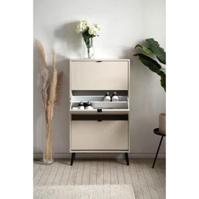 Schoenenkast - VIGO 49A - Zand - Massief houten poten - 70 x 24 x 125 cm Schoenenkast - VIGO 49A - Zand - Massief houten poten - 70 x 24 x 125 cm