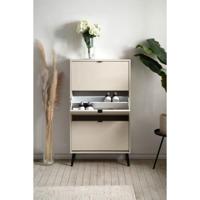 Schoenenkast - VIGO 49A - Zand - Massief houten poten - 70 x 24 x 125 cm - thumbnail