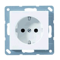 Jung A1520NWW Wandcontactdoos Inzetstuk 1-voudig Alpine-wit 1 stuk(s) - thumbnail