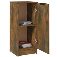 Dressoirs 2 st 30x30x70 cm bewerkt hout gerookt eikenkleurig - thumbnail