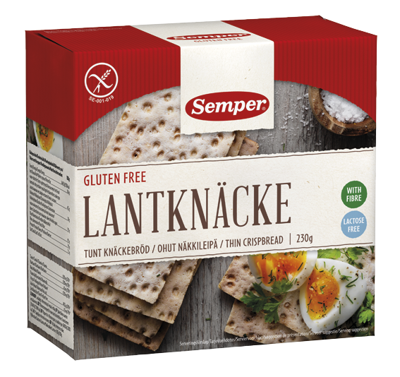 Semper Knackebrod lantknacke glutenvrij 230 Gram Semper Knackebrod lantknacke glutenvrij 230 Gram