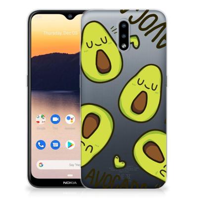 Nokia 2.3 Telefoonhoesje met Naam Avocado Singing Nokia 2.3 Telefoonhoesje met Naam Avocado Singing