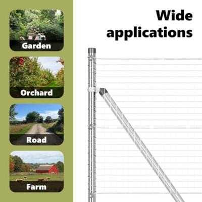 VidaXL Afrasteringspaal zilver 10 x 0,6 m (25 x 25 mm gaas) staal VidaXL Afrasteringspaal zilver 10 x 0,6 m (25 x 25 mm gaas) staal