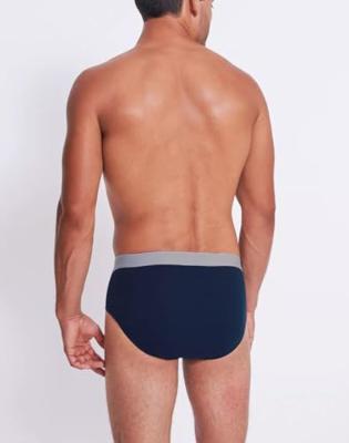 2-Pack heren slips - GO Abc brief - Biologisch katoenen heren onderbroeken met elastische band - Milieuvriendelijk - Duurzaam