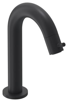 IVY Fonteinset - opbouw - gebogen - model S - always open plug - Mat zwart PED 6901422