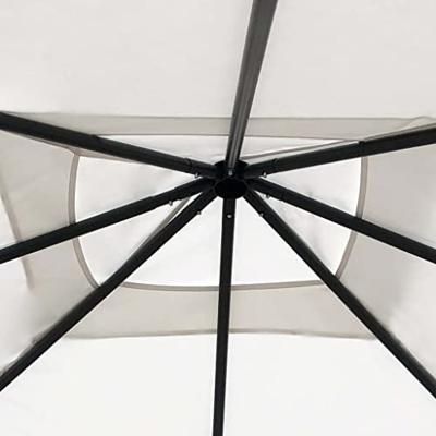 VidaXL Prieel 160 g/m² 3x3x2,6 m crèmekleurig