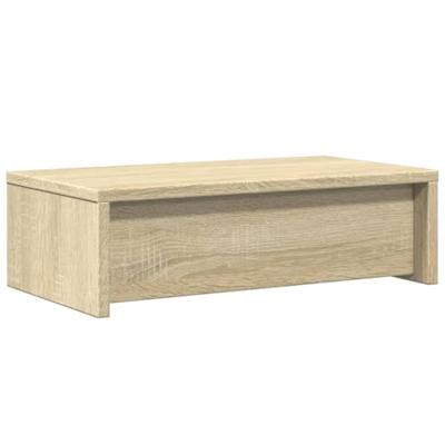 Monitorstandaard met lades 50x27x15 cm hout sonoma eikenkleur