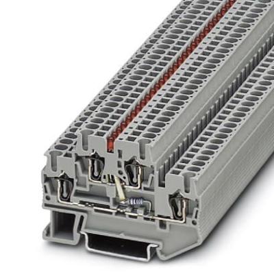 Phoenix Contact 3031607 Componentenserieklem 5.2 mm Spanveer Grijs 50 stuk(s)