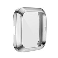 Fitbit Versa 2 Soft TPU case (volledig beschermd) - Zilver - thumbnail