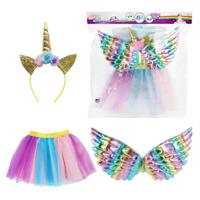 Eenhoorn verkleedset vleugels met tutu - thumbnail