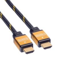 ROLINE GOLD HDMI High Speed Kabel, M/M, 2 m - thumbnail