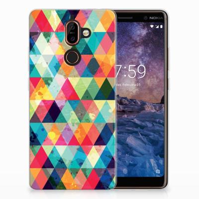Nokia 7 Plus | TPU bumper | Geruit Nokia 7 Plus | TPU bumper | Geruit