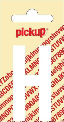 Plakletter Nobel Sticker witte letter H Pickup - Pickup