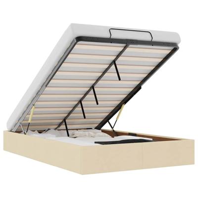 Bedframe zonder matras 120x190 cm stof blauw - thumbnail