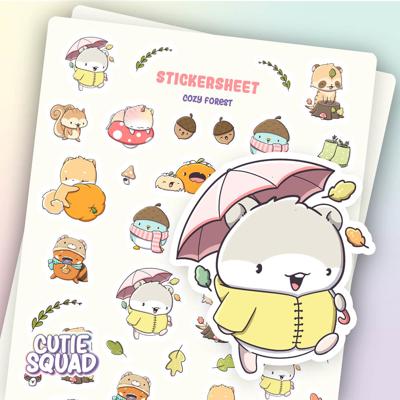 CutieSquad Stickervel - Cozy Forest
