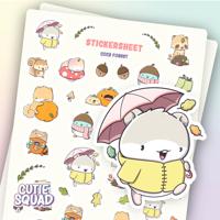 CutieSquad Stickervel - Cozy Forest - thumbnail